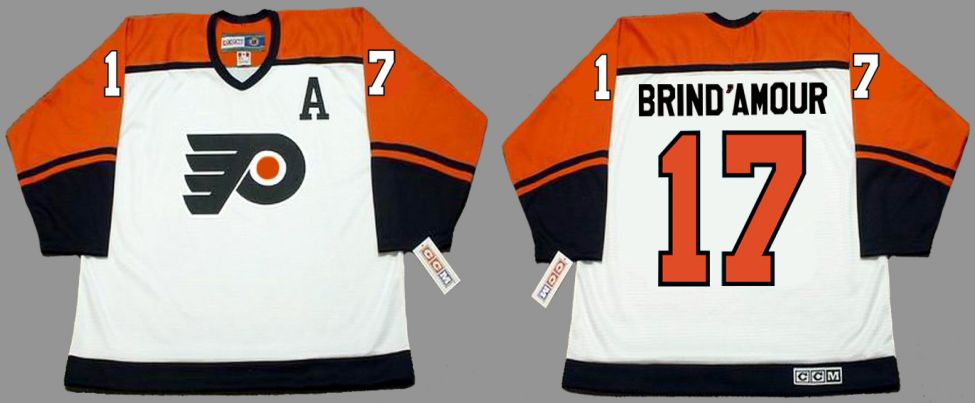 2019 Men Philadelphia Flyers #17 Brind amour White CCM NHL jerseys